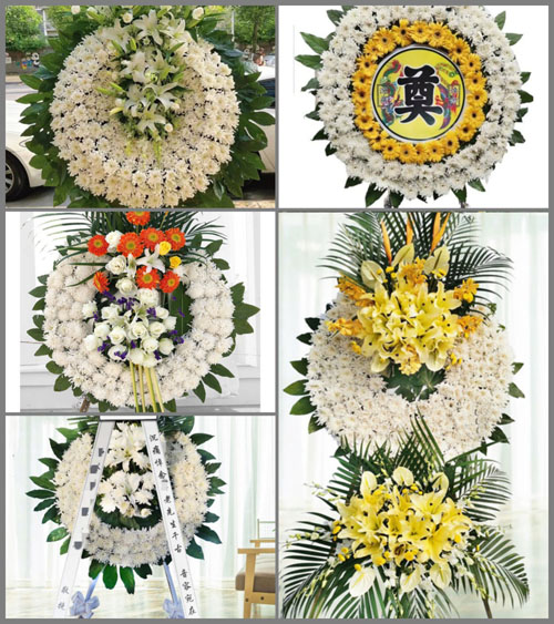 浙江省温州瓯海区泽雅镇花圈速递
